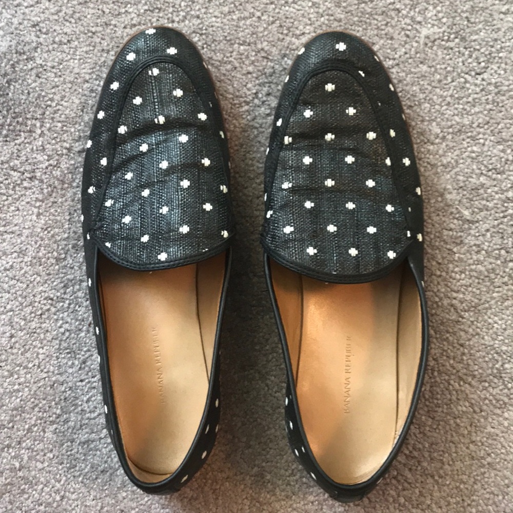Banana Republic polka dot loafers